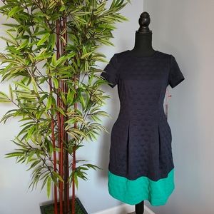 ELLE - Polka Dot Textured Dress